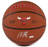 Matas Buzelis Autographed Chicago Bulls Team Alliance Wilson Basketball Panini