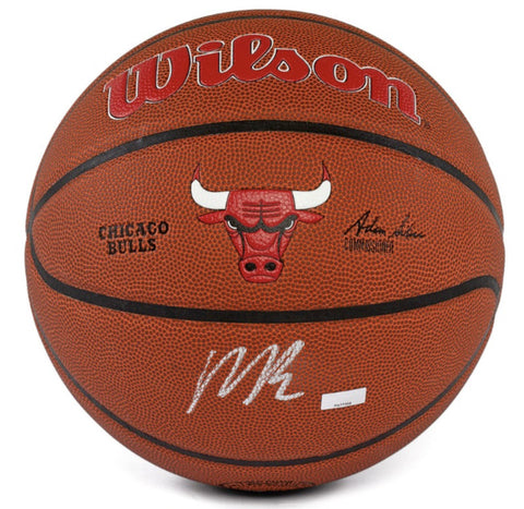 Matas Buzelis Autographed Chicago Bulls Team Alliance Wilson Basketball Panini