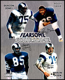 Rams Fearsome Foursome Autographed 16x20 Photo With Deacon Jones & Others PSA/DN