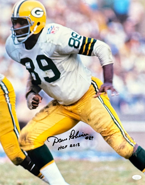 DAVE ROBINSON - Green Bay Packers NFL - Signed 16x20 Photo AUTO #2 w/ HOF - JSA