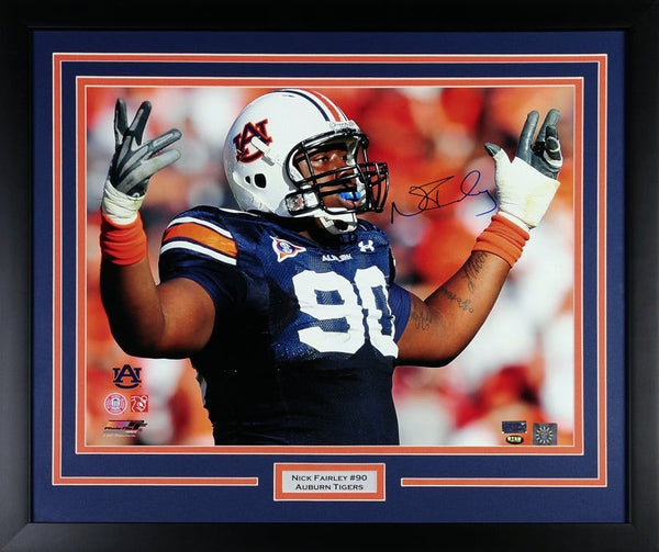 NICK FAIRLEY AUTOGRAPHED AUBURN TIGERS 16x20 FRAMED PHOTO COA