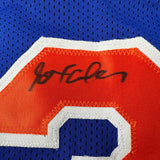 Autographed/Signed Stephon Marbury New York Blue Jersey Beckett COA