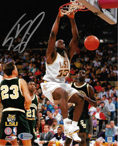 Shaquille O'Neal Autographed LSU Tigers 8x10 Photo Beckett Witnessed