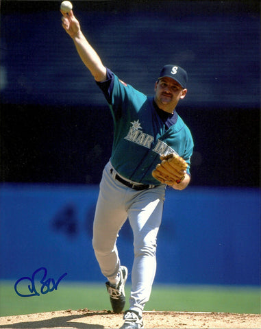 Mariners Pitcher CHRIS BOSIO Signed 8x10 Photo #4 AUTO - No Hitter 4/22/93