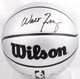 Walt Frazier Autographed Official NBA Platinum Wilson Basketball-Beckett W Holo