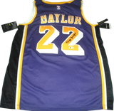 Elgin Baylor Signed Lakers Official Nike Jersey Purple Beckett