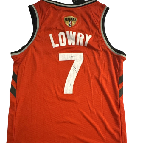 Kyle Lowry Signed Jersey PSA Toronto Raptors Autographed