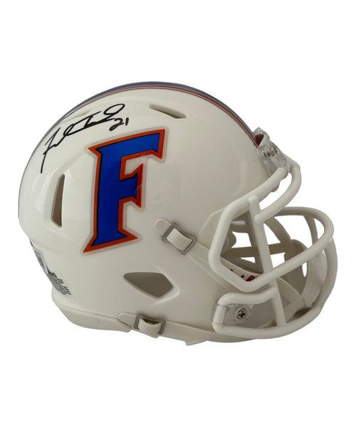 Fred Taylor Autographed Florida Gators '15 White Mini Helmet Beckett 42076