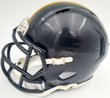 TERRY BRADSHAW AUTOGRAPHED STEELERS BLACK SPEED MINI HELMET BECKETT 185875