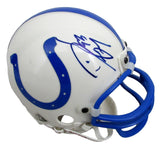 Dwight Freeney HOF Signed/Autographed Colts Mini Football Helmet JSA 213114