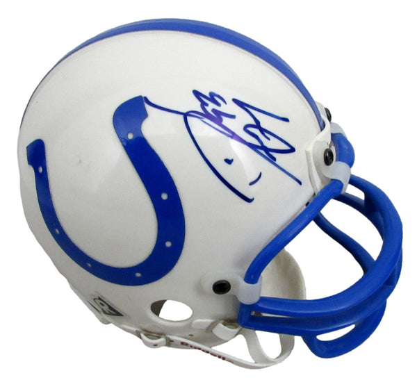 Dwight Freeney HOF Signed/Autographed Colts Mini Football Helmet JSA 213114