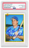 Bob Hamelin Signed 1990 Bowman Rookie Card #379 w/94 AL ROY - (PSA Encapsulated)