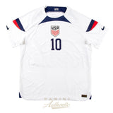 Christian Pulisic Autographed White 2022 US Home Authentic Jersey Panini