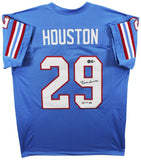 Ken Houston Signed Houston Oilers Jersey Inscribed HOF 86/ Beckett 12xPro Bowler
