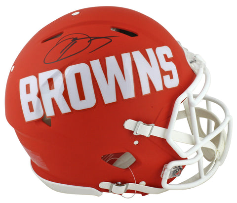 Browns Odell Beckham Signed Amp Authentic Proline F/S Speed Helmet BAS Witnessed