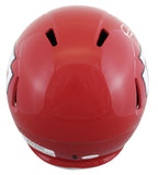 Chiefs Patrick Mahomes Signed Full Size Speed Rep Helmet W/ Case JSA Witness