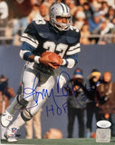 Tony Dorsett Dallas Cowboys Autographed 8x10 Photo Inscribed "HOF" JSA COA
