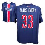 Warren Zaire-Emery Signed PSG Soccer Jersey #33 with Beckett Witness