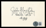 Colts John Mackey "Balt. Colts #88" Authentic Signed 3x5 Index Card BAS #BT03676