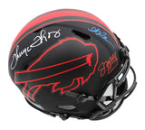 Jim Kelly, Thurman Thomas & Andre Reed Signed Bills Speed Auth Eclipse Helmet