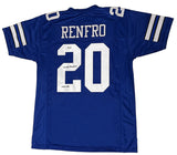 Mel Renfro of the Cowboys Autographed "HOF 96" Custom #20 Jersey Beckett
