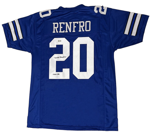 Mel Renfro of the Cowboys Autographed "HOF 96" Custom #20 Jersey Beckett