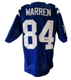 Tyler Warren Indianapolis Colts Pro-Style Custom Sewn Jersey JSA 201625