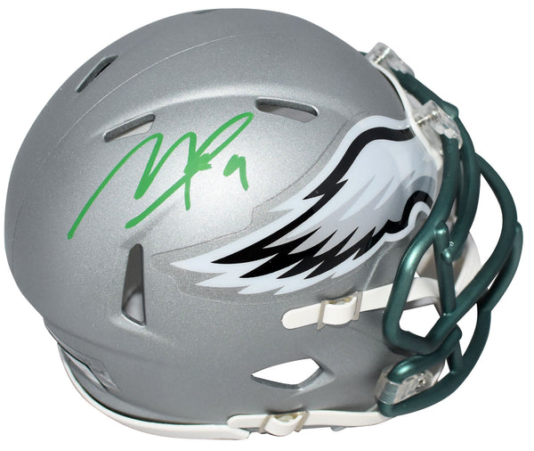 MAKAI LEMON SIGNED PHILADELPHIA EAGLES BLAZE SPEED MINI HELMET BECKETT