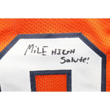 Jaleel McLaughlin Autographed/Signed Orange Pro Style Jersey JSA 42958