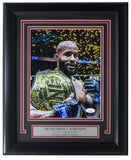 Demetrious Mighty Mouse Johnson Signed Framed 8x10 UFC Photo JSA