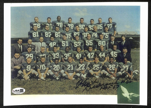 Chuck Bednarik HOF Signed/Inscribed 8x10 Photo Philadelphia Eagles JSA 202006