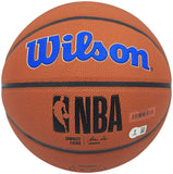 PATRICK EWING AUTOGRAPHED COMPOSITE KNICKS LOGO BASKETBALL BECKETT 236549