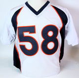 Von Miller Autographed Denver Broncos White Jersey Beckett COA
