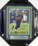 THOMAS RAWLS AUTOGRAPHED SIGNED FRAMED 8X10 PHOTO SEAHAWKS MCS HOLO 107788