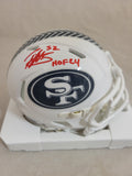 PATRICK WILLIS SIGNED SAN FRANCISCO 49ERS STS 3 SPEED MINI HELMET BECKETT QR