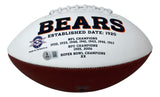 Brian Urlacher Signed Chicago Bears Logo Football HOF 18 BAS