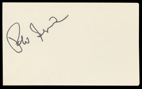 Pancho Segura Authentic Signed 3x5 Index Card Autographed BAS #AD70394
