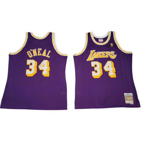 Shaquille O'Neal Signed LA Lakers 1996-97 Purple Mitchell & Ness Jersey Beckett