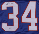Thurman Thomas Signed Buffalo Bills Jersey (Beckett) 1991 Most Valuable Player