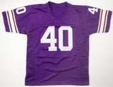 Charlie West Signed Vikings Jersey (JSA) NFL Champion 1969 / Defensive Back