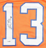 Pat Bryant Signed Denver Broncos Pro Cut Jersey (JSA) Illinois Fighting Illini