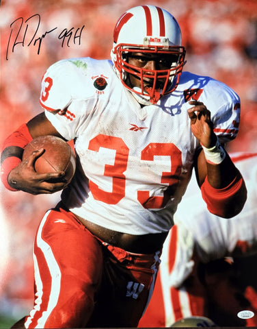 Wisconsin Badgers Legend Ron Dayne Signed 16X20 Photo #8 W/ 99H AUTO - JSA