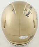 Benjamin Morrison Signed Notre Dame Fighting Irish Mini Helmet Inscribed (JSA)