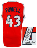 Roger Powell Jr. Signed Orange Custom Basketball Jersey w/2-INSC - (SS COA)
