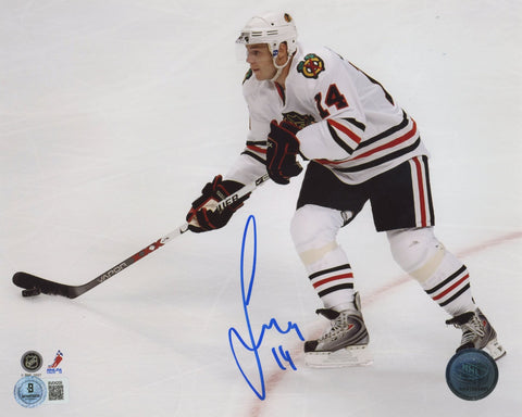 Blackhawks Chris Campoli 14 Authentic Signed 8x10 Horizontal Photo BAS #BV04209