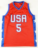 Kelsey Plum Signed Ladies 2018 & 2022 Team USA Basketball Jersey /JSA/Vegas Aces