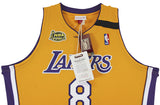 Lakers Kobe Bryant Signed Yellow M&N 1999-2000 HWC Authentic Jersey PSA #B11502
