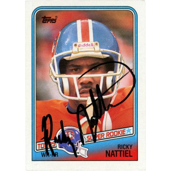 Ricky Nattiel Autographed/Signed Denver Broncos Trading Card Beckett 58356