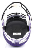 Justin Jefferson Signed Minnesota Vikings F/S Speed Helmet-Beckett W Holo *White