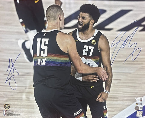 Jamal Murray Nikola Jokic Signed Denver Nuggets 16x20 Photo FAN 43975